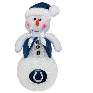Licensed NFL Indianapolis Colts 10" Light-up Tabletop Snowman Tabletop Décor